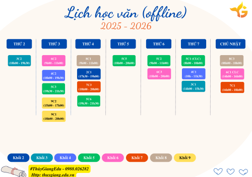 Lịch học offline